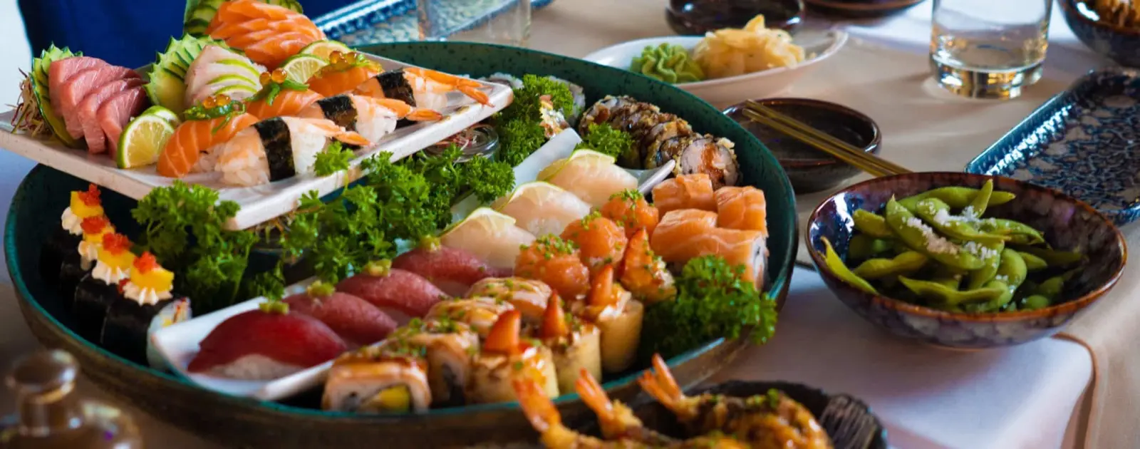 Sushi platter at Fuji Cascais
